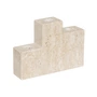 Mette Ditmer - Step Kerzenhalter, trio Travertine leinen