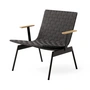 &Tradition - Ville AV45 Outdoor Lounge Chair mit Armlehnen, warm black