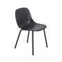 Muuto - Fiber Outdoor Stuhl, anthrazit schwarz