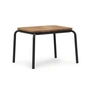 Normann Copenhagen - Vig Outdoor Beistelltisch, 55 x 45 cm, Robinie natur / schwarz