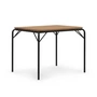 Normann Copenhagen - Vig Outdoor Tisch, 90 x 80 cm, Robinie natur / schwarz