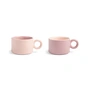 &klevering - Chiquito Tasse, 0,2 L, rosa (2er-Set)