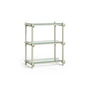 HAY - Woody Column Low, Buche smokey grey / glas klar