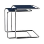 Thonet - JS. THONET a personal Interpretation by Jil Sander B 97 Serious Satztisch-Set, Glossy Titan / high-gloss graphite blue (2er-Set)