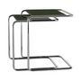 Thonet - JS. THONET a personal Interpretation by Jil SanderB 97 Serious Satztisch-Set, Glossy Titan / high-gloss graphite green (2er-Set)