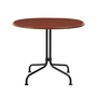 Gubi - Carmel Bistro Loungetisch, 75 x 75 cm, schwarz / rock red