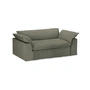HKliving - Nomad Sofa, 2-Sitzer, Leinen / army green
