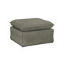 HKliving - Nomad Sofa, Hocker, Leinen / army green