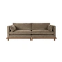 Zuiver - Blossom Sofa, 3-Sitzer, Eiche dunkel / moss