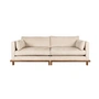 Zuiver - Blossom Sofa, 3-Sitzer, Eiche dunkel / sand