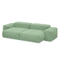 OUT Objekte unserer Tage - Henn Sofa 03, 280 x 140 cm, pistazie (Asator 0834 by Kvadrat/Raf Simons)