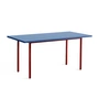 HAY - Two-Colour Esstisch 160 x 82 cm, blau / maroon red