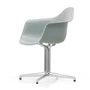 Vitra - Eames Plastic Armchair DAL RE, poliert / hellgrau (Filzgleiter basic dark)