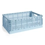 HAY - Colour Crate Korb L, 53 x 34,5 cm, soft blue, recycled