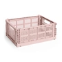 HAY - Colour Crate Korb M, 34,5 x 26,5 cm, blush, recycled