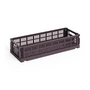 HAY - Colour Crate Korb Mini Oblong, bordeaux, recycled
