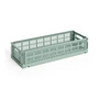 HAY - Colour Crate Korb Mini Oblong, salbeigrün, recycled