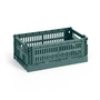 HAY - Colour Crate Korb S, 26,5 x 17 cm, dunkelgrün, recycled