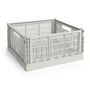 HAY - Colour Crate Korb Square L, 42 x 42 cm, grau, recycled