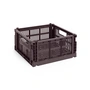HAY - Colour Crate Korb Square M, 29,5 x 29,5 cm, bordeaux, recycled