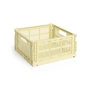 HAY - Colour Crate Korb Square M, 29,5 x 29,5 cm, hellgelb, recycled