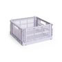 HAY - Colour Crate Korb Square M, 29,5 x 29,5 cm, lavendel, recycled
