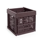 HAY - Colour Crate Korb Cube, 29,5 x 29,5 cm, bordeaux, recycled