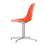 Vitra - Eames Plastic Side Chair DSL RE, poliert / poppy red (Filzgleiter basic dark)