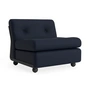 HAY - Amanta 1 Sitzer Sofa, anthrazit / blauschwarz (HAY Maglia)