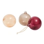 Ferm Living - Glass Baubles Weihnachtskugel, L, rosarot transluzent (3er-Set)