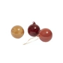 Ferm Living - Glass Baubles Weihnachtskugel, M, rosarot opak (3er-Set)