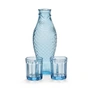 Serax - Fish & Fish Set Karaffe + 2 Gläser M, blau