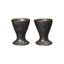 Ferm Living - Flow Eierbecher, schwarz (2er Set)