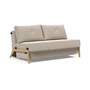 Innovation Living - Cubed 140 Schlafsofa, 98 x 148 cm, Eiche / sand (612 Blida)