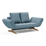 Innovation Living - Ghia Schlafsofa, 2-Sitzer, Eiche / hellblau (525 Mixed Dance)