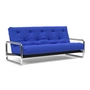 Innovation Living - Lomira Classic Schlafsofa, incl. Nordic Matratze, 140 x 200 (512 Elegance Ultramarine)