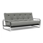 Innovation Living - Lomira Classic Schlafsofa, incl. Nordic Matratze, 140 x 200 cm (533 Boucle Ash Grey)