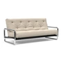 Innovation Living - Lomira Classic Schlafsofa, incl. Nordic Matratze, 140 x 200 cm (586 Phobos Latte)