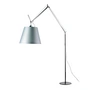 Artemide - Tolomeo Mega Stehleuchte mit Dimmer, Satinschirm Ø 42 cm, silber