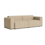 HAY - Mags Sofa 2,5-Sitzer mit niedriger Armlehne, Kombination 1, sand (Turf) (Filzgleiter)