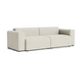 HAY - Mags Sofa 2,5-Sitzer mit niedriger Armlehne, Kombination 1, creme (Linara 440) (Filzgleiter)