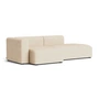 HAY - Mags Sofa 2,5 Sitzer, Kombination 3, Armlehne links / beige (Bolgheri LGG60) (Filzgleiter)