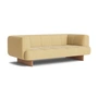 HAY - Quilton Lift 2-Sitzer Sofa, Eiche / gelb (Yuma 833)