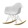 Vitra - Eames Plastic Armchair RAR RE, Ahorn gelblich / Chrom / baumwollweiß