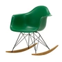 Vitra - Eames Plastic Armchair RAR RE, Ahorn gelblich / basic dark / smaragd