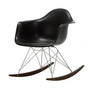Vitra - Eames Plastic Armchair RAR RE, Ahorn dunkel / Chrom / tiefschwarz