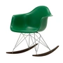 Vitra - Eames Plastic Armchair RAR RE, Ahorn dunkel / Chrom / smaragd