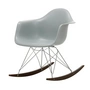 Vitra - Eames Plastic Armchair RAR RE, Ahorn dunkel / Chrom / hellgrau