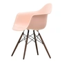 Vitra - Eames Plastic Armchair DAW RE, Ahorn dunkel / zartrosé (Filzgleiter basic dark)