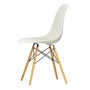 Vitra - Eames Plastic Side Chair DSW RE, Ahorn gelblich / kieselstein (Filzgleiter weiß)